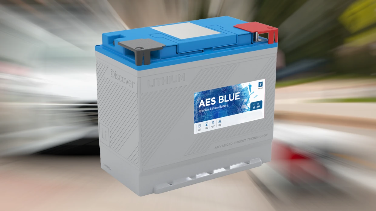 Advanced connectivity: AES Blue LiFePO₄